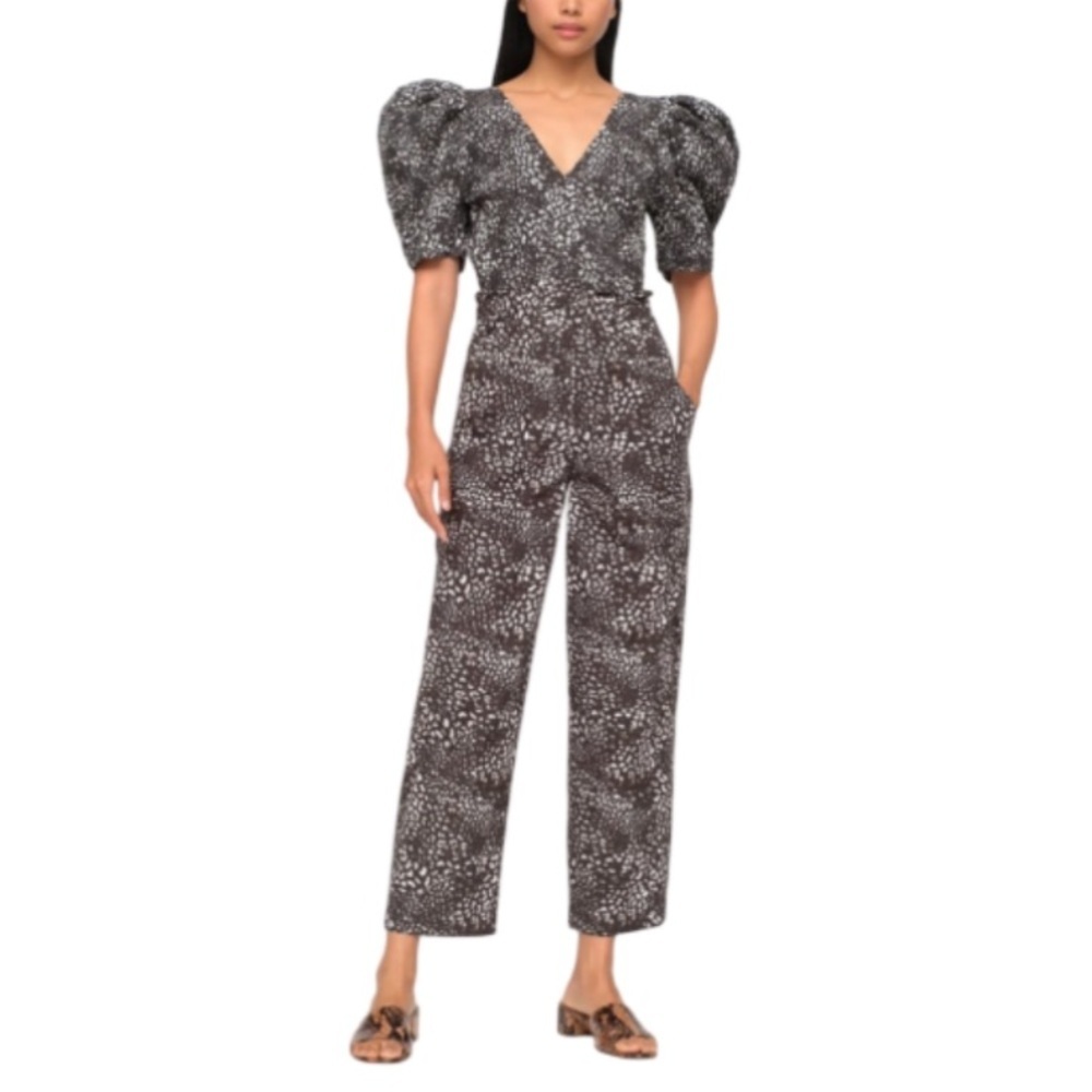 SEA NEW YORK NWT CALLA SMOCKED JUMPSUIT - SEA NIGHT - 0
